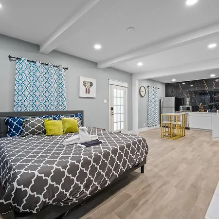 Modern Studio Retreat With Free Park Houston Exterior foto