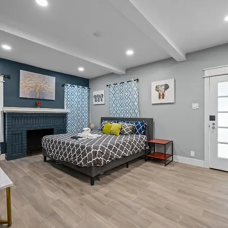 Modern Studio Retreat With Free Park Houston Exterior foto